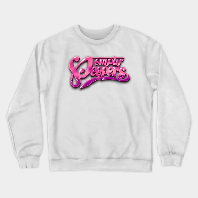 Empty Peepers Logo Pink Crewneck Sweatshirt by CreativeOpus